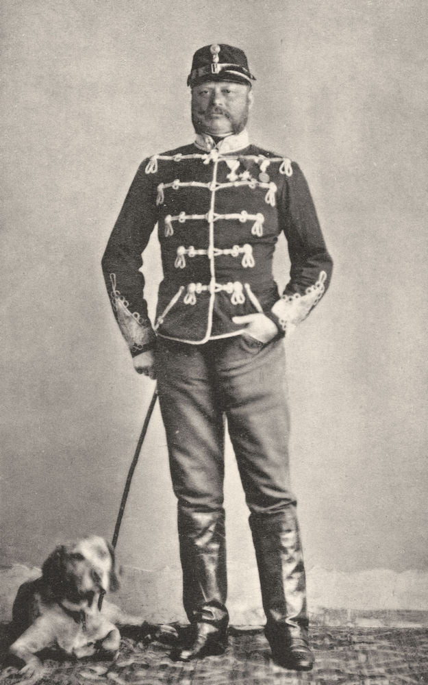 MILITARIA. Portrait of Baron Ottinger, c.1865 1935 old vintage print picture